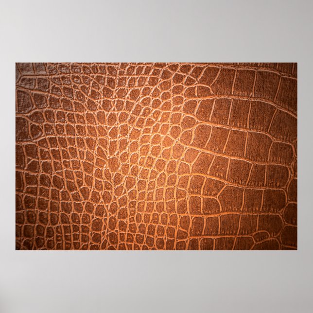 Brown skin leather texture use for background poster (Front)
