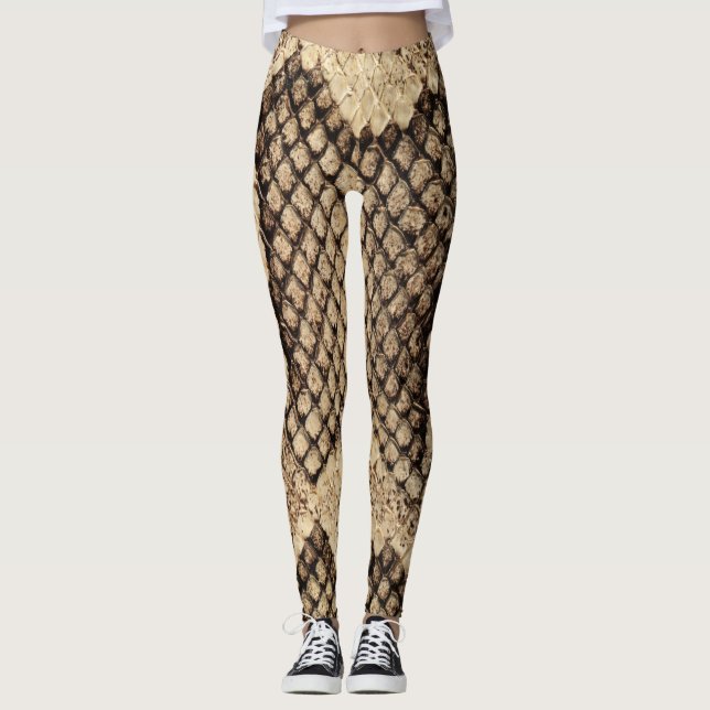 Brown Snake Skin Leggings (Front)