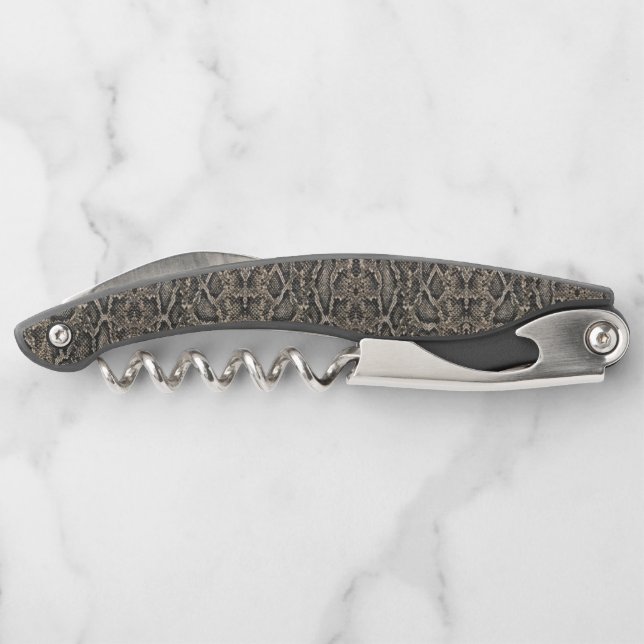 brown SNAKE SKIN pattern | Corkscrew (Back)