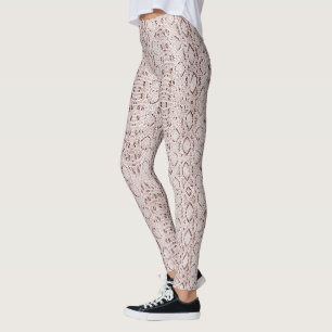 Brown Snakeskin Leggings