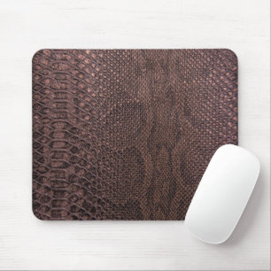 Brown Snakeskin Pattern  Mouse Pad