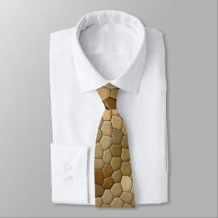 Brown Snakeskin Pattern Tie