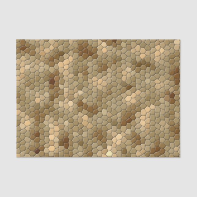 Brown Snakeskin Pattern Tissue Paper (Front)