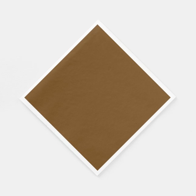 Brown (solid colour)  napkin (Corner)