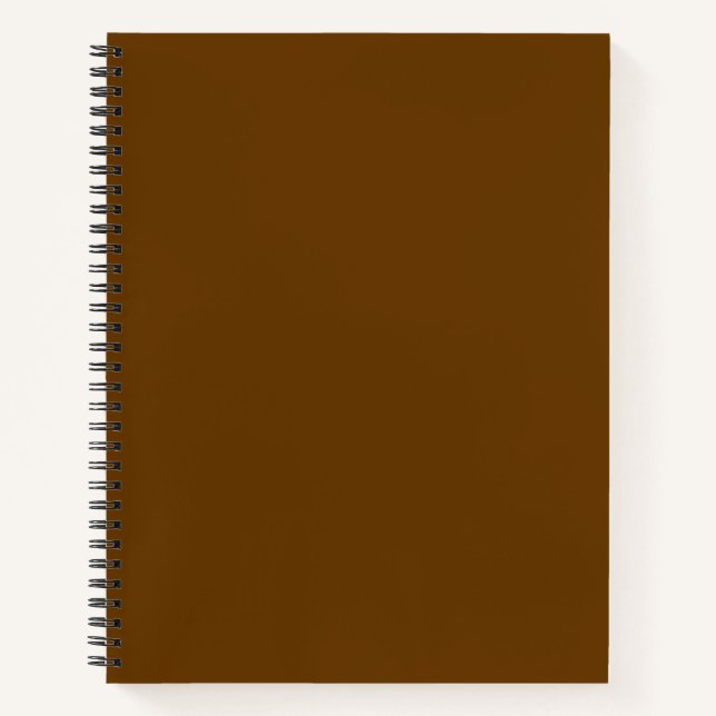 Brown (solid colour)  notebook (Front)