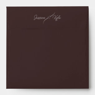 Brown Solid Stationery Coloured Envelope