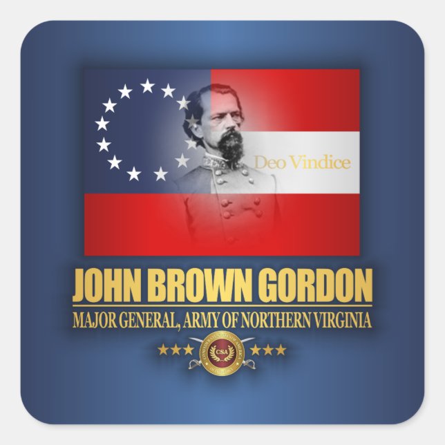 Brown (Southern Patriot) Square Sticker (Front)