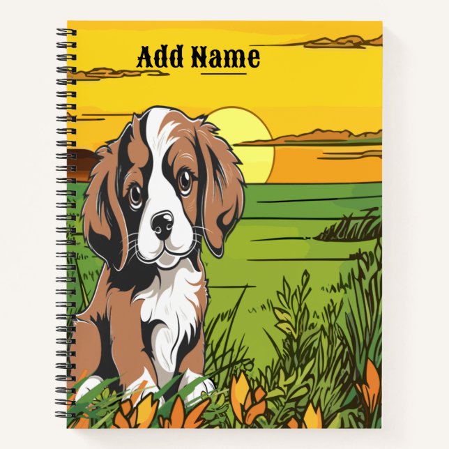 Brown Spaniel Notebook (Front)