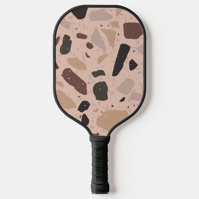 Brown Speckled Pickleball Paddle (Front)