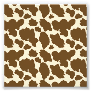 Brown Spots Cow Print Farmer Farm Animals Classy