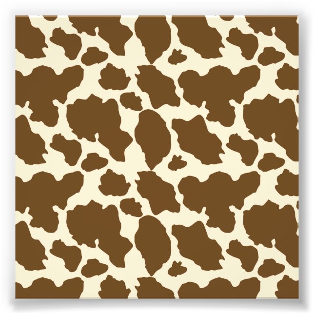 Brown Spots Cow Print Farmer Farm Animals Classy (Front)