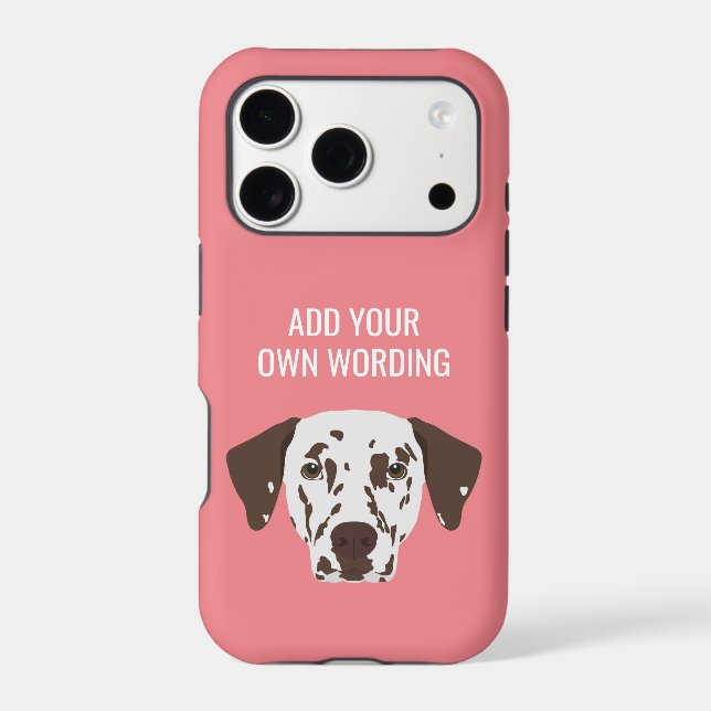 Brown-Spotted Dalmatian Case-Mate iPhone Case (Back)