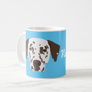 Brown Spotted Dalmatian Dog Coffee Mug
