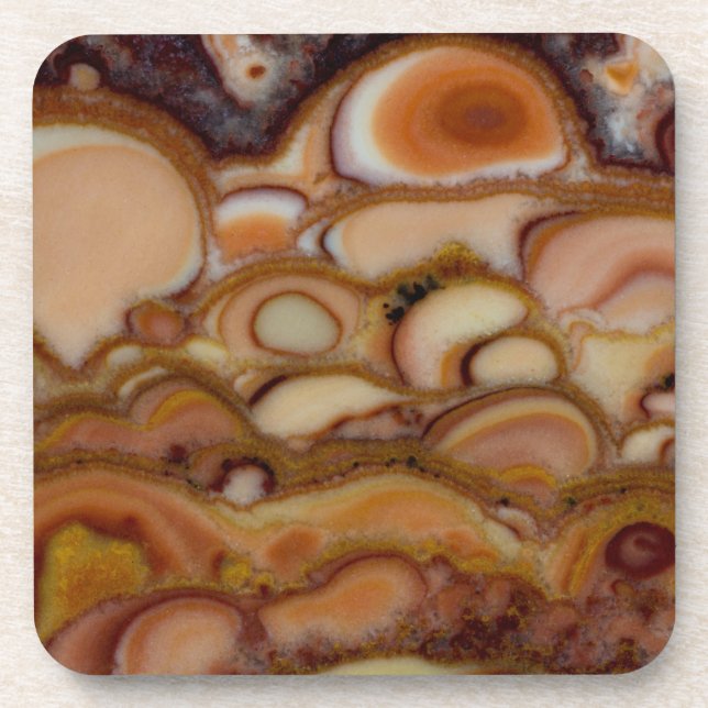 Brown Spotted Onyx Coaster (Front)