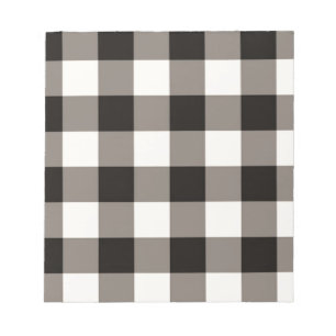 Brown Square Check Notepad
