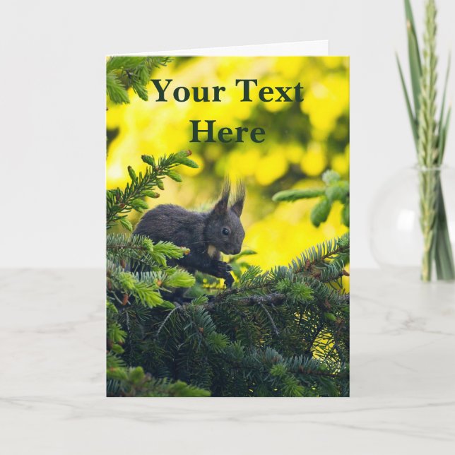 Brown Squirrel Card (Front)
