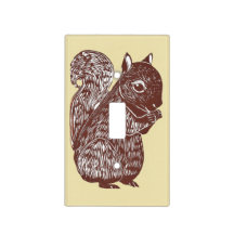 Brown Squirrel Light Switch Cover
