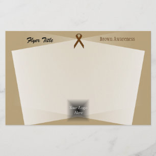 Brown Standard Ribbon by Kenneth Yoncich Flyer
