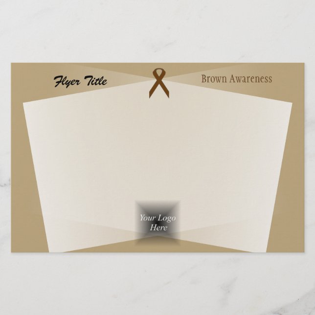 Brown Standard Ribbon by Kenneth Yoncich Flyer (Front)