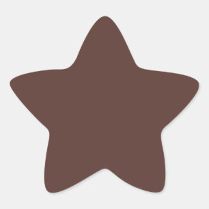 Brown Star Sticker