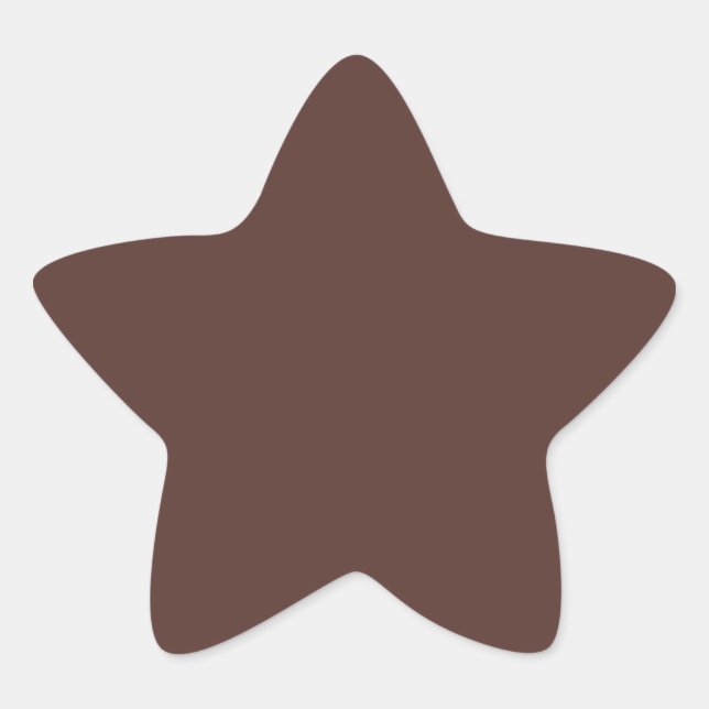 Brown Star Sticker (Front)