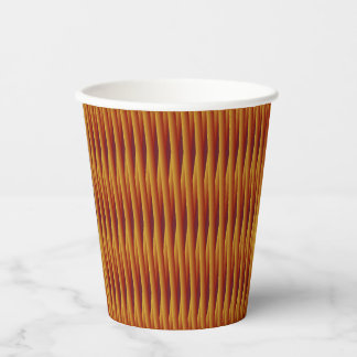 Brown sticks stripes pattern paper cups