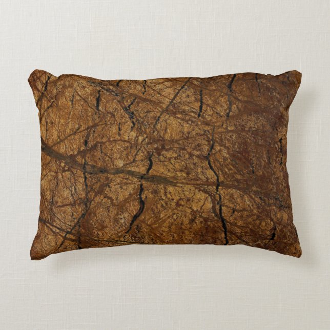 Brown Stone Pattern Father's Day Accent Pillow (Front)