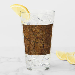 Brown Stone Pattern Father's Day Glass
