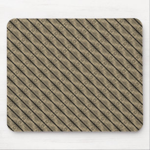 Brown stripes and dividers black or chess inclined mouse pad