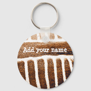 Brown Stripes_ Keychain