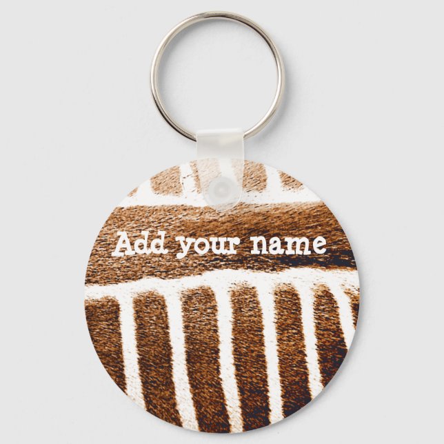 Brown Stripes_ Keychain (Front)