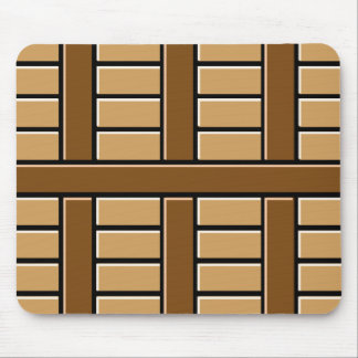 Brown Stripes Pattern Mouse Pad
