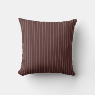 Brown stripes Pattern Throw Pillow