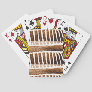 Brown Stripes_ Playing Cards