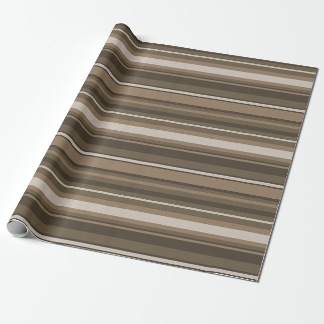 Brown stripes wrapping paper (Unrolled)