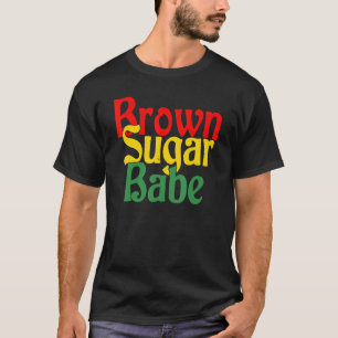 Brown sucre Babe Fier Noir Femmes TShirt Africaine