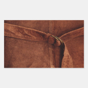 Brown Suede With Strap And Buckle Sticker