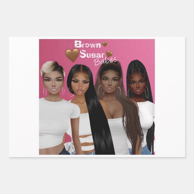 Brown Sugar Babes Gift Wrap 6 (Front)