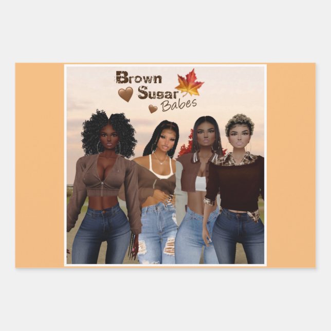 Brown Sugar Babes Gift Wrap 7 (Front)