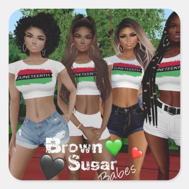 Brown Sugar Babes Stickers 4 (Front)