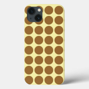 Brown Sugar Cream Neutral Dots iPhone 13 Case