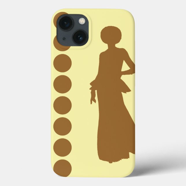Brown Sugar Cream Neutral Dots Fashion Case-Mate iPhone Case (Back)