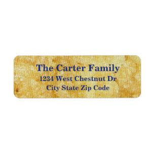 Brown sun dance address return label