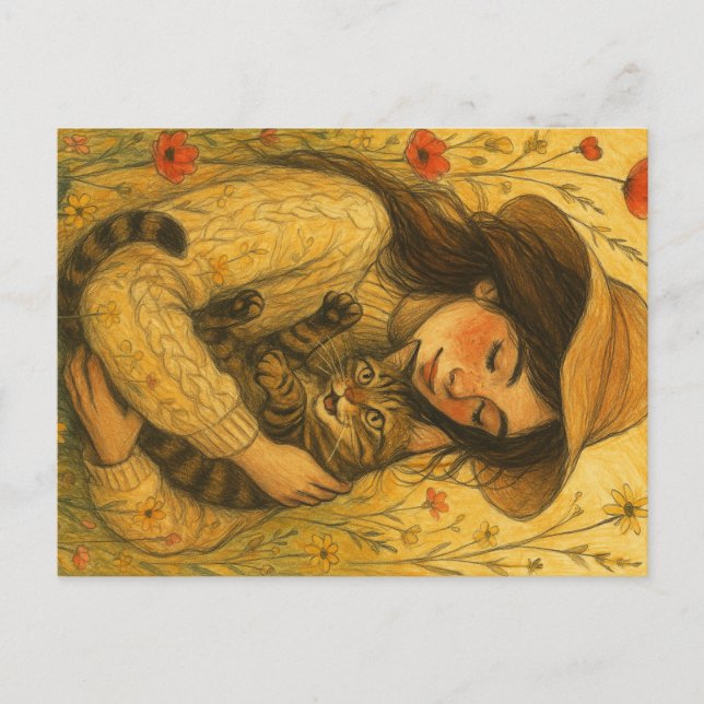Brown Tabby Cat Mom                                Postcard (Front)