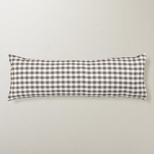 Brown Table Cloth Pattern Body Pillow