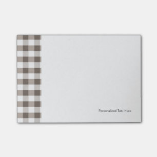 Brown Table Cloth Pattern Post-it Notes
