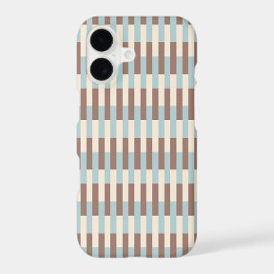 Brown Tan Blue Stripes