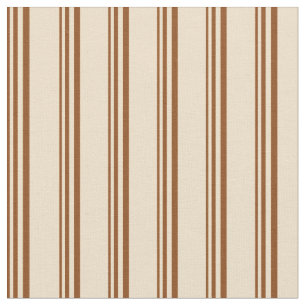 Brown & Tan Stripes Fabric
