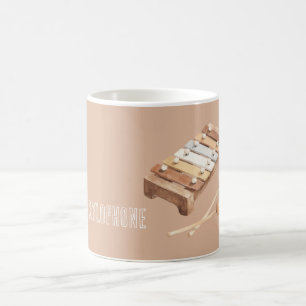 Brown Tan White Xylophone Coffee Mug