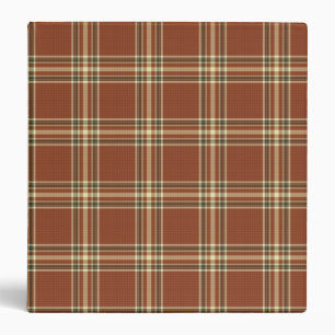 Brown Tartan Binder